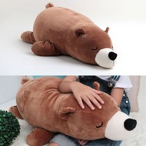 아이들이 정말 좋아하는 잠자리인형 3종 대형곰돌이 애착 길이1m 봉제 부드러운 원단, 애쉬그레이 (ash gray)