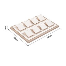 귀걸이 반지 목걸이 악세사리 보관함 보석함 흰색 PU 가죽 팔찌 링 스탠드 보석 디스플레이 홀더 카운터 캐비닛 창문 걸이 랙, Pendant Tray L