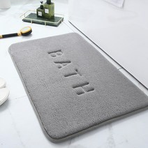로지 소프트 메모리폼 폭신 발매트, 소프트 발매트-연그레이
