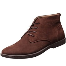 남성 소가죽 스웨이드 앵클 처카부츠 가성비 발목 끈 구두 20대 30대 대학생 기모 추가 방한화