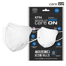 케어온 세이프메디 KF-94/2D 마스크 새부리형 흰색 1Px30팩, 단품없음
