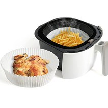 자연 종이 포일 (약 200개) 베이킹 양피지 에어 프라이어 라이너 오븐 전자레인지 팬 지저분하지 않음 노르딕 종이로 제작 일회용 한국산 (미디엄 6.29 x 1.77 인