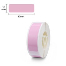 라벨기 라벨프린터 niimbot d11 label 종이 화이트 라벨 스티커 d11 label tape 12mm 15mm labels for d11 휴대용 라벨 프린터 이름, 분홍