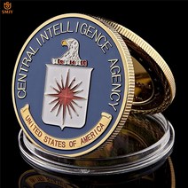 미국 CIA 중앙 정보국 위대한 미국 인감 도전 금속 동전 수집품 가치