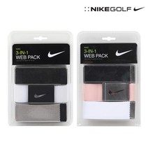 나이키골프 나이키 3팩 웨빙 벨트 DS5006 3개 1세트 컬러 2종 택1, FREE