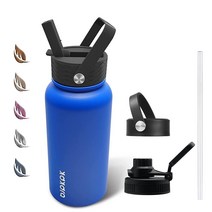 BJPKPK 스테인리스 스틸 보온병 빨대 포함 27 oz 화이트 비취109397, 40oz(1200ml), Sapphire