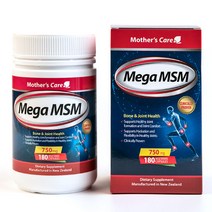 4개 마더스케어 뉴질랜드 MSM 600mg 180베지 정 직구 건강식품