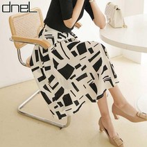 드넬 드넬 패턴플레어스커트DWS21332A (P001996124)