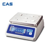CAS 카스 방수 전자저울 SWII-15CW 15kg (5g) LCD 건전지타입 방수저울 수산시장 계량