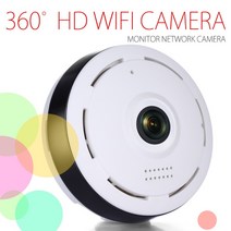 HD 360도 파노라마 광각 미니 CCTV 카메라 스마트 IPC 무선 어안 IP 카메라 P2P 1080P HD 홈 보안 와이파이 카메라, 미국 플러그