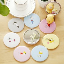 민스리빙 예쁜 원형 손거울 10개 핸드미러 거울, 원형손거울(상속받은미모)