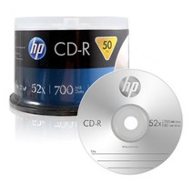 HP 정품 CD-R 케이크 50장 700MB 52배속 공시디, HP CD-R 케이크 50장 700MB 52배속