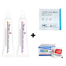 스카티 흉터관리 연고 15g 2개 +알콜솜+컴필드레싱1매, 단품