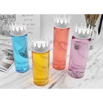 플라스틱 음료공병 100개 왕관 뚜껑 주스 병 음료용기 페트병, 스트레이트 350ml (크라운캡) 100개