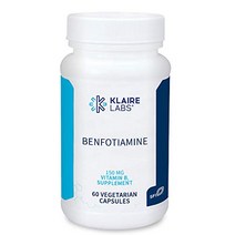 Klaire Labs Benfotiamine 150 mg - Vitamin B1 Supplement for Men and Women - Fat-Soluble Form for Imp, 1, 상세내용참조