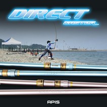 아피스 다이렉트 캐스터 전천후 원투낚시대 핑크/블루, 25-500, 블루