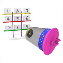 과학교구타겟 공기 대포 놀이(1인용/5인용)-ZFB과학키트 과학실험세트 우주 로켓, 5인용