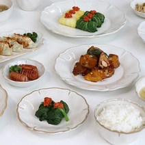 북유럽 올리브 플라워 파스타 샐러드볼 예쁜 그릇 디저트 접시 유럽풍 브런치, 국그릇 / 대접 (14cm)
