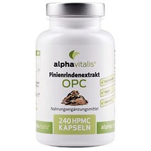 알파바이탈리스 소나무껍질 추출물 OPC 500mg 비건 240캡슐, 1개