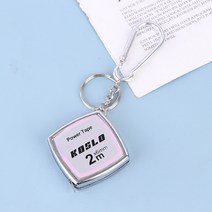 2M 개폐식 눈금자 측정 테이프 키 체인 건설 도구 룰렛 측정기 포켓 센티미터 목공, SV