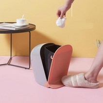 밀폐형 음쓰 휴지통 주방 부엌 음식물쓰레기통 잔반처리통, 멜론 블루