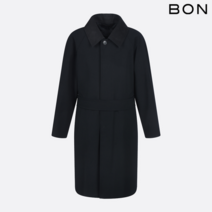 본 매그넘 발마칸 레더 트렌치코트 블랙 BN2SHA262BK