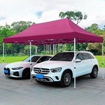 자동차 자전거 오토바이 간이 천막 차고지 야외 농막 주차장 대형 창고 그늘막 캐노피, 두꺼운자동프레임3x3짙은녹색