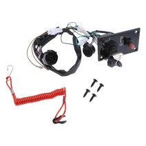 스즈키 선외기 엔진 용 점화 키 스위치 패널 어셈블리 세트 37100-96J24, 한개옵션0