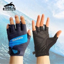 SharkBite 샤크바이트 5컷 낚시장갑 바다 민물 겸용 SGM4929E-BU, 색상:SGM4929E-BU / 사이즈:M