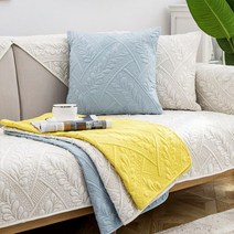 진하다 쇼파 패드 돌 소파 흙 침대 매트 리클라이너 카우치 넓은 4인용 6인용 커버, 옐로우