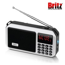 브리츠 BZ-LV980 휴대용 소형 미니 블루투스 어르신 라디오 스피커 부모님선물, 블랙, BZ-LV980_블랙