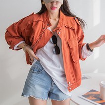 [나크21] (55~99) 워싱 크롭 숏 자켓 NK21-J-15