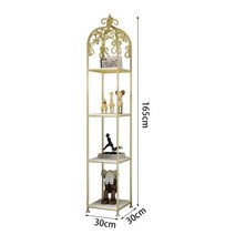 선반 팬트리 모듈 다용도선반 북타워 코너선반 북유럽 책장 철 금 꽃 선반 다층 거실 플로어 럭셔리, 보드 4개 층