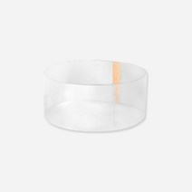 새담 투명 케이크 띠 6.5cm 20매 / 생크림 케익 PET 무스띠 접착 낱장, 20개