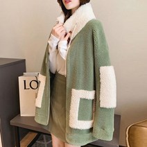 맥시 롱 페이크 에코 인조 퍼 뽀글이 자켓 코트 겨울 따뜻한 두꺼운 모든 경기 여성 지