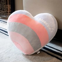 무지개 베개 쿠션 선물 큐트 레인보우 하트 스타 클라우드 러블리 레인보우 쿠션 피규어 뽀글이 장난감 슈퍼소프트 인형 여자 침대 위 잠자는 인형 여자아이 소파 쿠션, 하트퍼플(35x35cm)
