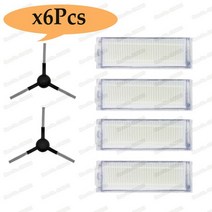 메인 브러시 Hepa 필터 사이드 xiaomi STYJ02YM 진공 청소기 부품과 호환 Conga 3490 Viomi V2 PRO V-RVCLM, 03 6pcs