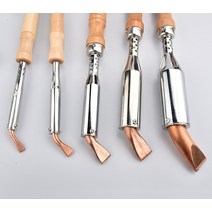 납땜인두기150W 200W 300W 전기 납땜 인두 솔더 용접 치즐 팁 목재 손잡이 홈 공구 납땜 건, [02] 80W