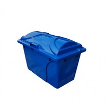 HP형 제설모래함 120L 단문형 제설자재보관함 제설함 친환경 HDPE 모래함, 회색