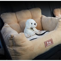 빵빵한 쿠션 승차감 좋은 강아지 고양이 카시트 / 안전버클 댕댕이 산책, M(그레이)
