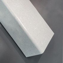 BMC 인조대리석 재료분리대 40X80X1400 샤워부스씰 인테리어 마감재 타일몰딩 다용도실 세탁실 화장실 (스노우 컬러) 10개