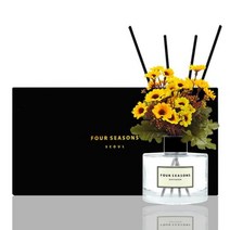 [바보사랑] 포시즌 디퓨저 블랙라벨 선물세트 200ml 데이지 옐로우, 향오일:클린코튼