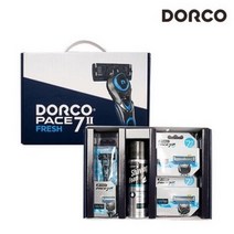 도루코 PACE7 프레쉬 면도기/면도날/면도크림 선물세트