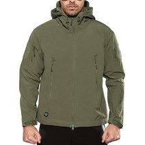 ANTARCTICA 남성용 밀리터리 택티컬 재킷 아웃도어 방수 소프트 쉘 후드 블랙. X-Large, Army Green