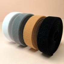 블루몬스터 전선정리 벨크로 타이 책상 케이블 정리, 넓이 4cm x 3M, 브라운