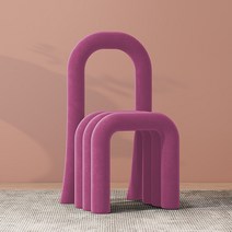 감성체어 북유럽 식탁 화장대 의자 디자이너의자 모던 페브릭의자 특이한디자인 페브릭의자, 컬러 4