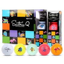 브랜드없음 [SAINTNINE] 세인트나인 Q 3피스 골프공 1더즌 (12구), 선택완료, 세인트나인Q_칼라혼합1더즌