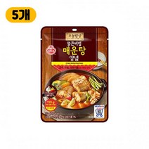 캠핑용 여행용 황금레시피 오늘밥상 얼큰비법매운탕양념 110g 오뚜기, 5개