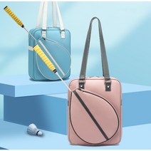 AKRUA 배드민턴 라켓 가방 테니스 라켓 숄더백 방수 멀티 스포츠 토트백, 핑크색