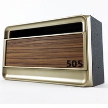 벨라포스트 우편함 모카우드 BK GD 우체통 다세대우편함 아파트우편함 빨간우체통 벽걸이우체통, 골드 GD
